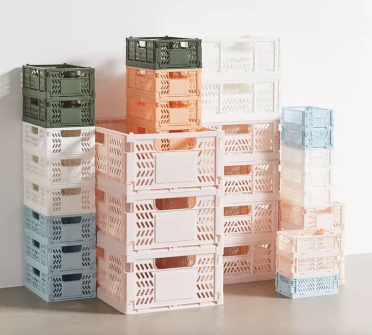Large top folding crate
